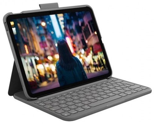 TECLADO  BLUETOOTH FUNDA LOGITECH SLIM FOLIO PARA IPAD