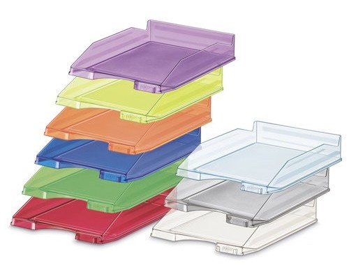 BANDEJA APILABLE DE PLASTICO 350X250X65 MM. COLOR TRANSPARENTE FAIBO 93-23 (MIN10) (Espera 4 dias)