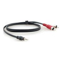 Kramer Electronics 3.5mm - 2 RCA, 1.8m cable de audio 1,8 m 3,5mm Negro, Rojo, Blanco (Espera 4 dias)
