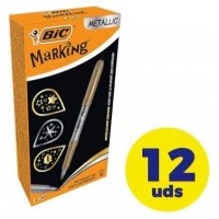 MARCADOR MARKING 1,8MM COLORES ORO Y PLATA METALICOS PERMANENTE BIC 950466 (MIN12) (Espera 4 dias)