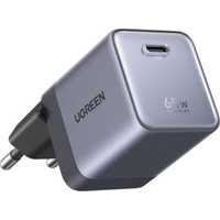 UGREEN NEXODE AIR 65W, POWER FOR LAPTOP (65W SINGLE-PORT GAN FAST CHARGER + USB-C*1 / GRAY + EUROPEAN STANDARD) " (Espera 4 dias)-23SX UGREEN NEXODE AIR 65W, POWER FOR LAPTOP (65W SINGLE-PORT GAN FAST CHARGER + USB-C*1 / GRAY + EUROPEAN STANDARD) " (Espera 4 dias)
