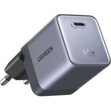 UGREEN NEXODE AIR 65W, POWER FOR LAPTOP (65W SINGLE-PORT GAN FAST CHARGER + USB-C*1 / GRAY + EUROPEAN STANDARD) " (Espera 4 dias)-SX23 UGREEN NEXODE AIR 65W, POWER FOR LAPTOP (65W SINGLE-PORT GAN FAST CHARGER + USB-C*1 / GRAY + EUROPEAN STANDARD) " (Espera 4 dias)