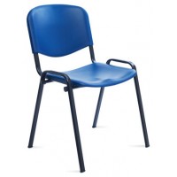 SILLA CONFIDENTE RESPALDO PLASTICO AZUL / ASIENTO PLASTICO AZUL ROCADA 975V15-3 (Espera 4 dias)