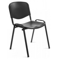 SILLA CONFIDENTE RESPALDO PLASTICO NEGRO / ASIENTO PLASTICO NEGRO ROCADA 975V15-4 (Espera 4 dias)