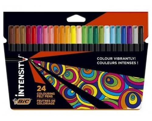 ESTUCHE 24 ROTULADORES INTENSITY UP COLORES SURTIDOS BIC 978035 (Espera 4 dias)