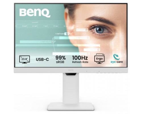 BenQ GW2486TC pantalla para PC 60,5 cm (23.8") 1920 x 1080 Pixeles Full HD Blanco (Espera 4 dias)