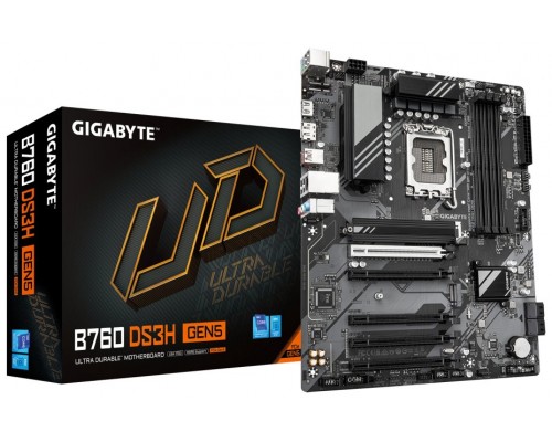 PLACA BASE GIGABYTE B760 DS3H  GEN5 1700 AX ATX 4XDDR5