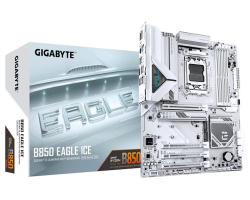 PLACA GIGABYTE B850 EAGLE ICE (BLANCO),AMD,AM5,B850,4DDR5,256GB,1HDMI+1DP,4SATA3+3M.2,2.5GBE,5USB3.2,ATX (Espera 4 dias)-SX28 PLACA GIGABYTE B850 EAGLE ICE (BLANCO),AMD,AM5,B850,4DDR5,256GB,1HDMI+1DP,4SATA3+3M.2,2.5GBE,5USB3.2,ATX (Espera 4 dias)