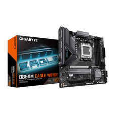 GIGABYTE B850M EAGLE WIFI6E Placa Base - Procesadores AMD Ryzen Serie 9000, VRM digital de 8+2+2 fases, hasta 8200MHz DDR5 (OC), 1xPCIe 5.0 + 1xPCIe 4.0 M.2, Wi-Fi 6E, LAN 2.5GbE, USB 3.2 Gen 2 (Espera 4 dias)