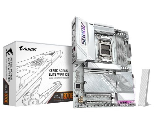 PLACA GIGABYTE X870E A ELITE WIFI7 ICE (BLANCO),AMD,AM5,X870E,4DDR5,256GB,1HDMI+1FHDMI+2USB4,4SATA3+4M.2,2.5GBLAN+WIFI7+BT5.4,6USB3.2+TB,ATX (Espera 4 dias)-SX25 PLACA GIGABYTE X870E A ELITE WIFI7 ICE (BLANCO),AMD,AM5,X870E,4DDR5,256GB,1HDMI+1FHDMI+2USB4,4SATA3+4M.2,2.5GBLAN+WIFI7+BT5.4,6USB3.2+TB,ATX (Espera 4 dias)