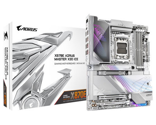 PLACA GIGABYTE X870E AORUS MASTER X3D ICE,AMD,AM5,X870E,4DDR5,256GB,USB4+HDMI,5+10GBELAN+WIFI7+BT5.4,2ATA6+3M.2,10USB3.2,ATX (Espera 4 dias)