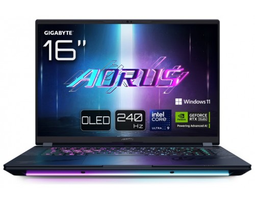 PORTATIL GIGABYTE AORUS MASTER 16 U9-275HX/RTX 5090/32GB/1TB/16"OLED/W11P