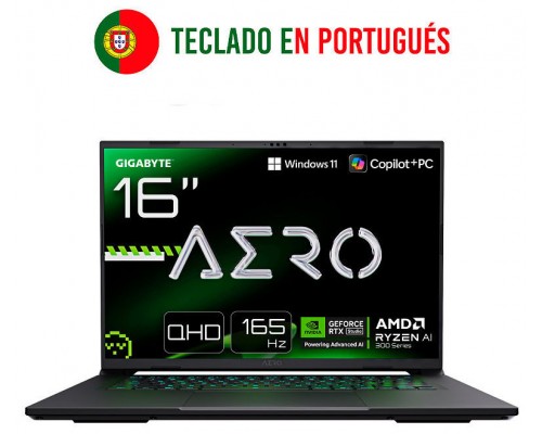 PORTATIL GIGABYTE AERO  X16 2WHA3PTC65AH R9-370HX 32GB 1TB RTX5070 16" W11H