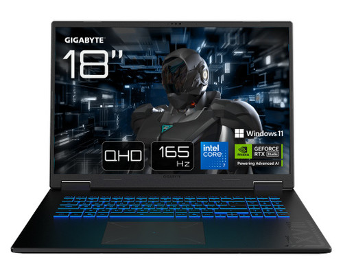GIGABYTE PORTATIL GAMING A18 PRO DXJG3ESBC4SH,INTEL RPL-R CORE 7 240H,32GB DDR5,SSD 1TB,18" QHD+ 165HZ,RTX5070TI/12GB,W11 HOME (Espera 4 dias)