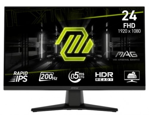 MSI MAG 242F pantalla para PC 60,5 cm (23.8") 1920 x 1080 Pixeles Full HD LCD Negro (Espera 4 dias)
