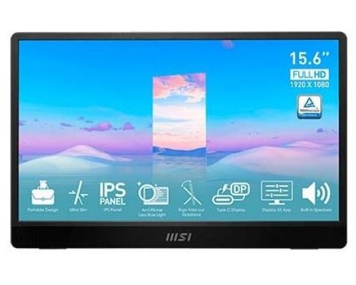 MSI MP161 E2 Monitor15.6"IPS FHD 1ms portátil USBc