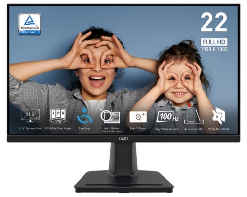 MSI MP225 Monitor 22.3" VA FHD 100hz 1ms VGA HDMI