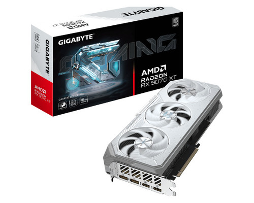 GIGABYTE Radeon RX 9070 XT GAMING OC ICE 16G Tarjeta Gráfica - 16GB GDDR6, 256bit, PCI-E 5.0, 3060 MHz Frecuencia del núcleo, 2 x DisplayPort, 2 x HDMI, GV-R907XGAMINGOCICE-16GD (Espera 4 dias)-SX52 GIGABYTE Radeon RX 9070 XT GAMING OC ICE 16G Tarjeta Gráfica - 16GB GDDR6, 256bit, PCI-E 5.0, 3060 MHz Frecuencia del núcleo, 2 x DisplayPort, 2 x HDMI, GV-R907XGAMINGOCICE-16GD (Espera 4 dias)