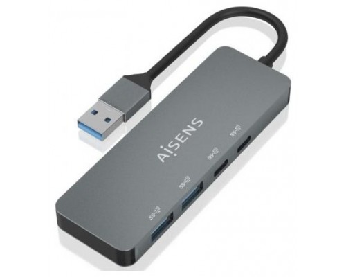 HUB USB 3.2 GEN2 10G USB-A/M-2xUSB-C/H-2xUSB-A/H GRIS