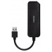 HUB USB 3.0 TIPO AM-4XTIPO AH NEGRO 15CM AISENS