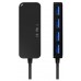 HUB USB 3.0 TIPO AM-4XTIPO AH NEGRO 15CM AISENS