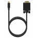 CABLE CONVERSOR USB-C A VGA USB-CM-HDB15M NEGRO 1.8M