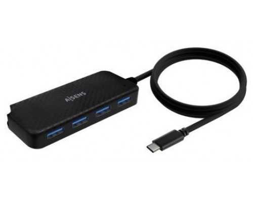 HUB USB 3.1 USB-C USB-CM-4xTIPO AH NEGRO 60CM AISENS