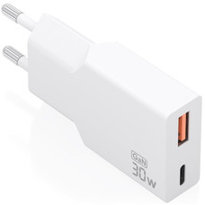 AISENS - CARGADOR ULTRA DELGADO GaN 30W, 1xUSB-C PD3.0 QC4.0, 1xUSB-A QC3.0, BLANCO-SX2 AISENS - CARGADOR ULTRA DELGADO GaN 30W, 1xUSB-C PD3.0 QC4.0, 1xUSB-A QC3.0, BLANCO