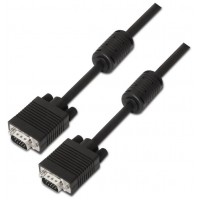 AISENS - CABLE SVGA CON FERRITA, HDB15/M-HDB15/M, NEGRO, 3.0M