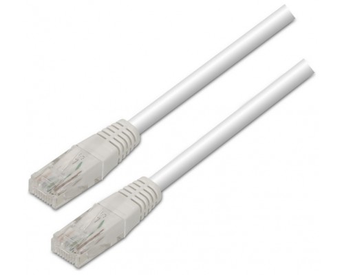 CABLE RED LATIGUILLO RJ45 CAT.5E UTP AWG24 BLANCO 0.5M