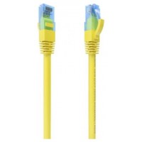 AISENS - CABLE DE RED LATIGUILLO RJ45 CAT.6 UTP AWG26 CCA, AMARILLO, 30CM