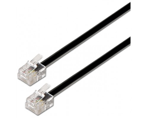 CABLE RJ11 6P4C M-M NEGRO 2.0M AISENS A143-0319