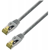 AISENS - CABLE DE RED LATIGUILLO RJ45 LSZH CAT.7 600 MHZ S/FTP PIMF AWG26, GRIS, 15M