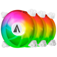 KIT 3xVENTILADOR INTERNO ABYSM ARCLIGHT ARGB WHITE