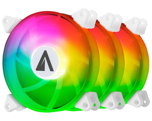 KIT 3xVENTILADOR INTERNO ABYSM ARCLIGHT ARGB WHITE