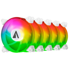 KIT 5x VENTILADOR INTERNO ABYSM ARCLIGHT ARGB WHITE-SX12 KIT 5x VENTILADOR INTERNO ABYSM ARCLIGHT ARGB WHITE