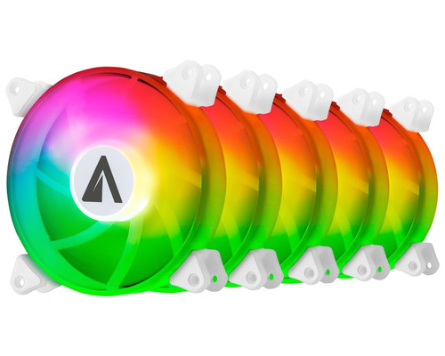 KIT 5x VENTILADOR INTERNO ABYSM ARCLIGHT ARGB WHITE-SX12 KIT 5x VENTILADOR INTERNO ABYSM ARCLIGHT ARGB WHITE
