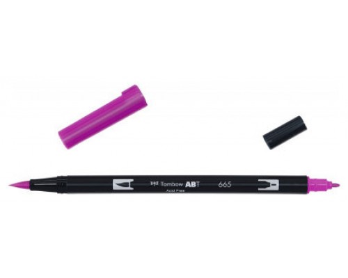 ROTULADOR DOBLE PUNTA PINCEL COLOR PURPLE TOMBOW ABT-665 (MIN6) (Espera 4 dias)