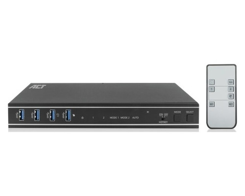 KVM HDMI | 2 Puertos | 4K@60Hz | USBControla dos