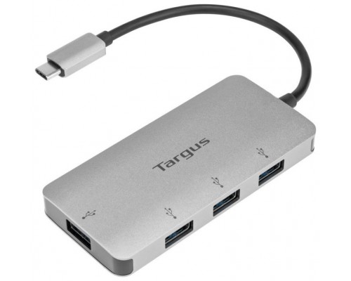 ADAPTADOR TARGUS USB-C A 4xUSB 3.0 PLATA