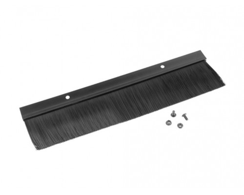 PANEL CEPILLO PARA ENTRADA CABLE RACK 19" NEGRO