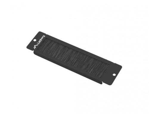 PANEL CEPILLO PASACABLES LANBERG PARA RACK 10" NEGRO