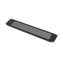 PANEL CIEGO LANBERG 2U 19" PERFORADO NEGRO-4SX PANEL CIEGO LANBERG 2U 19" PERFORADO NEGRO