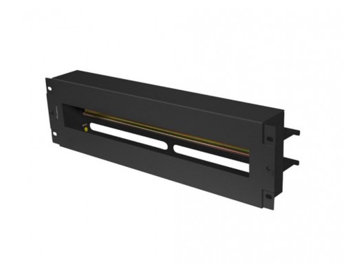 PANEL LANBERG DE DISTRIBUCION DE TENSION 19"" 3U CON RAIL DIN TS-35 NEGRO