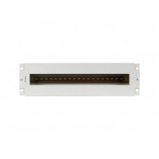 PANEL LANBERG DISTRIBUIDRO DE TENSION 19" 3U CON RAIL DIN TS-35 GRIS-SX6 PANEL LANBERG DISTRIBUIDRO DE TENSION 19" 3U CON RAIL DIN TS-35 GRIS