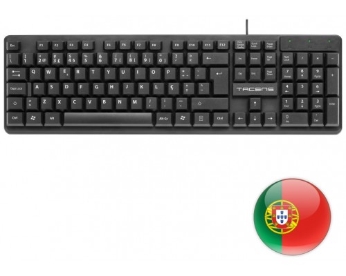 TECLADO TACENS ANIMA AK0 USB COLOR NEGRO EN PORTUGUES