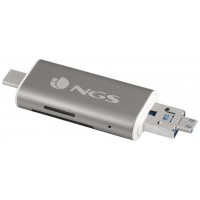 NGS - Lector de tarjetas 5 en 1 con conexion USB 2.0,