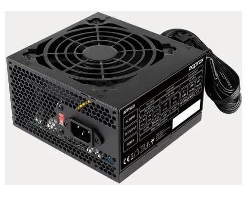 FUENTE ALIM. ATX 550W + CABLE NEGRO CON SELECTOR DE VOLTAJE APPROX (Espera 4 dias)-SX7 FUENTE ALIM. ATX 550W + CABLE NEGRO CON SELECTOR DE VOLTAJE APPROX (Espera 4 dias)