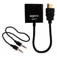 ADAPTADOR HDMI A VGA  CON AUDIO APPROX  APPC17