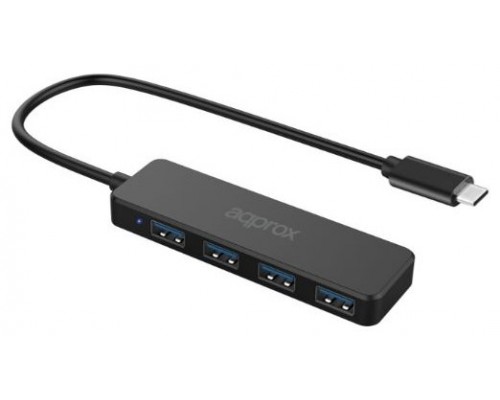 HUB APPROX APPC54USB-C A 4PTOS USB3.0 (Espera 4 dias)